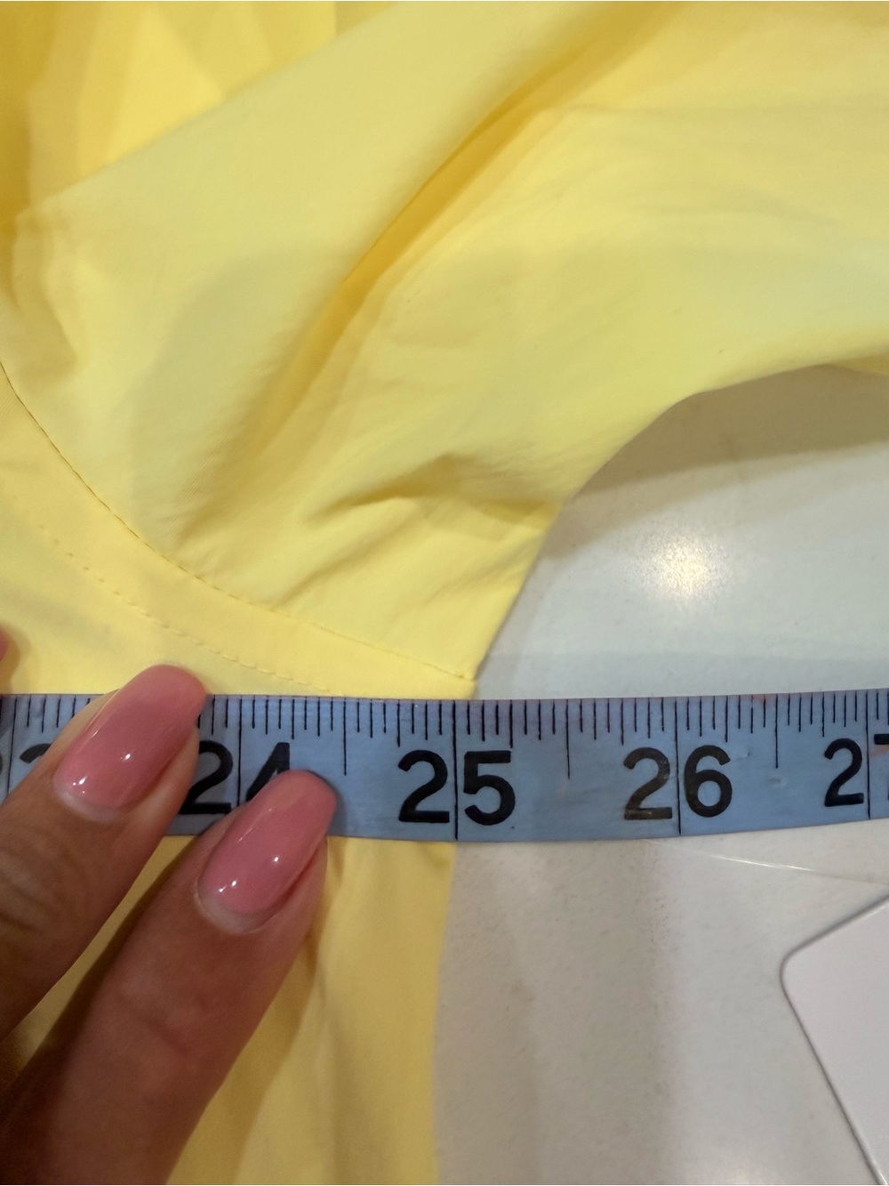 NWT – Athleta Midday Cropped Poplin Shirt – Citron – Large - Picture 8 of 9